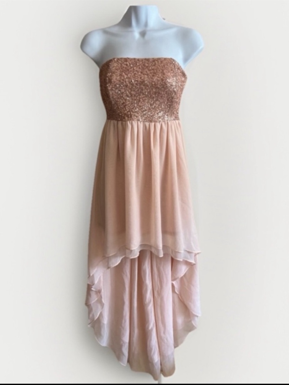 Sans Souci Sequin High Low Gown